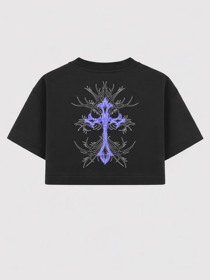 Cropped Oversized - Thorn Cross Feminina