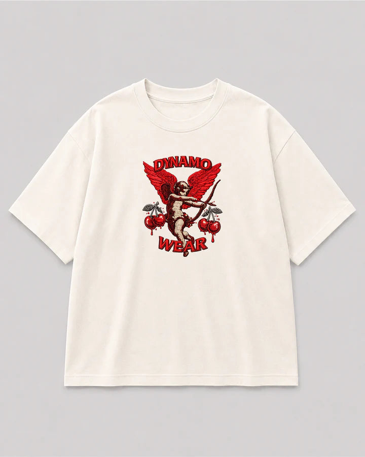 Women’s Oversized Tee – Cherry Cupid