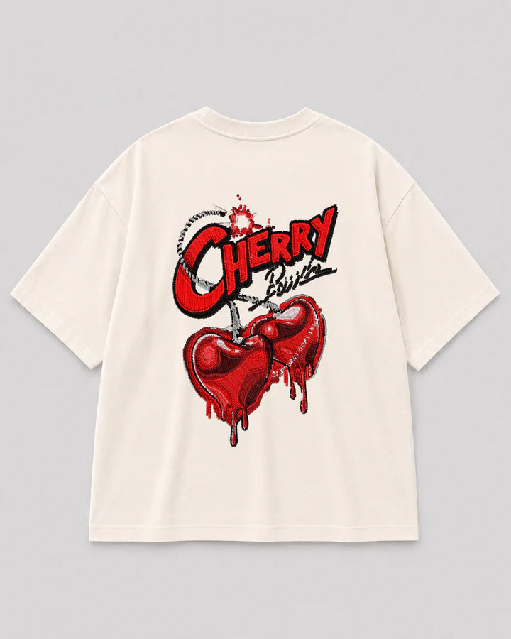 Women’s Oversized Tee – Cherry Cupid