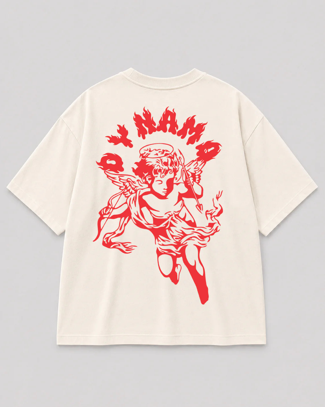 Women’s Oversized Tee – Cupid Flame
