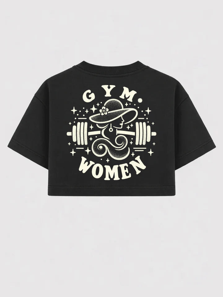 Women’s Cropped Tee – Gym Goddess