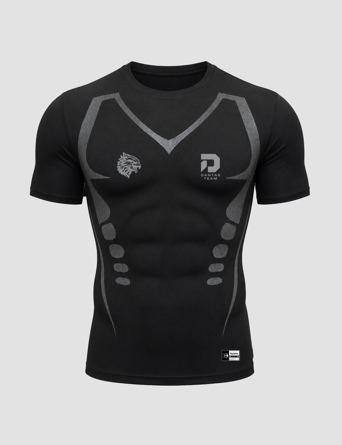 Front of black Compression Fit - Phantom Armor – Team Dantas