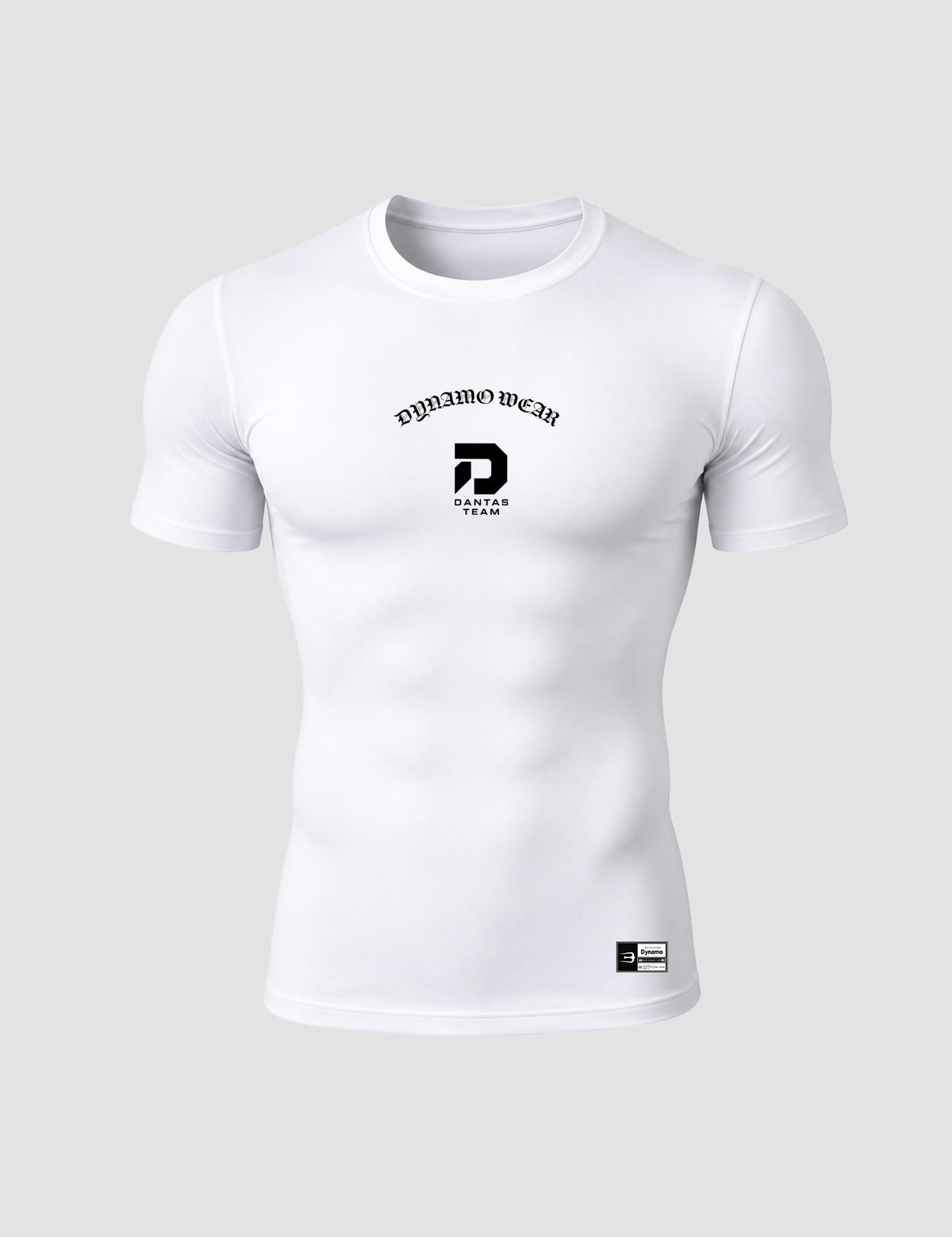 Front of white Compression Fit - Pure Motion – Team Dantas