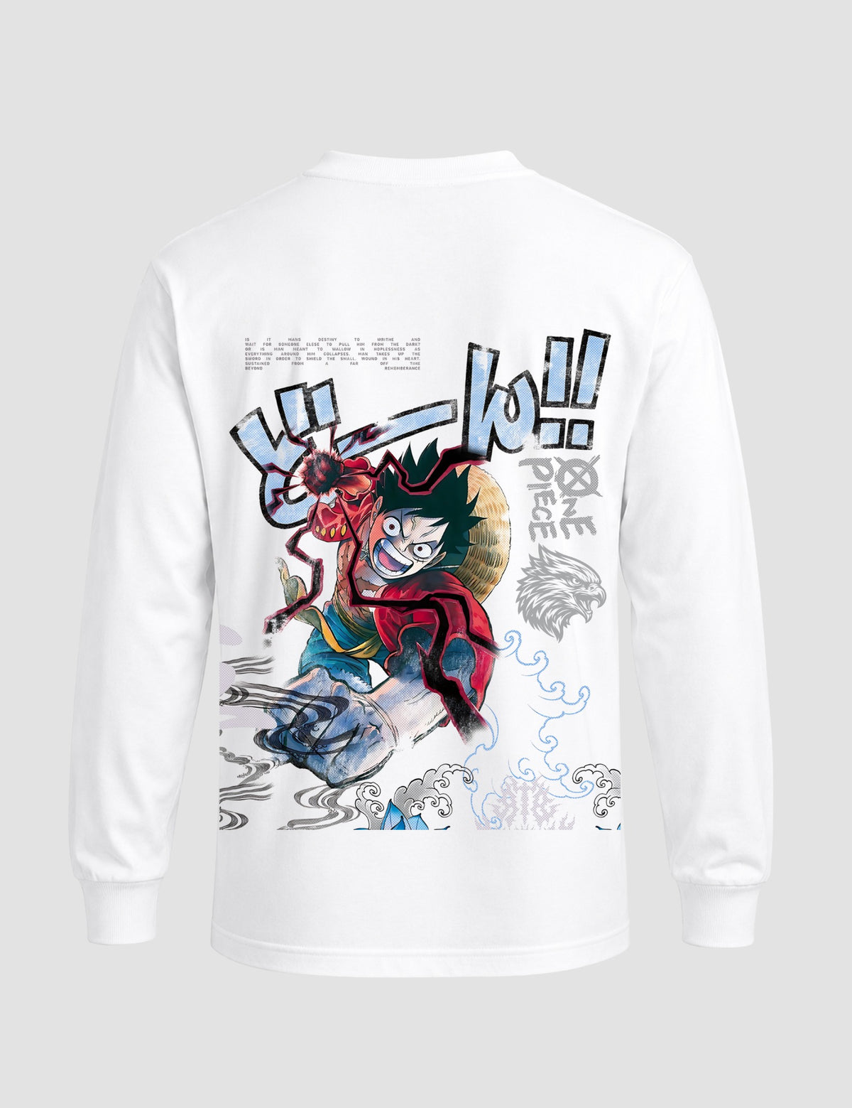 Long Sleeve Tee - Grand Line Spirit back graphic