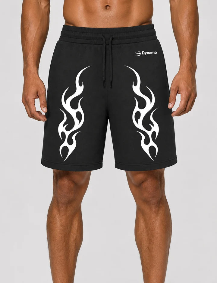 Tribal Flame Men's Shorts front fit